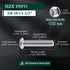 3/8-16 x 1-1/2" Button Head Socket Cap Bolts Screws, 304 Stainless Steel 18-8, Full Thread, Coarse Thread UNC, Allen