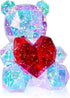 Aladdinas LED Valentines Romantic Gift Teddy Bear Night Light, Holographic Iridescent Design, Nursery Decor Display Box