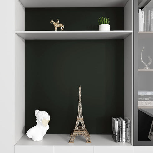 VaryPaper 15.7''x78.7'' Dark Green Contact Paper for Cabinets Waterproof Peel and Stick Wallpaper for Kitchen