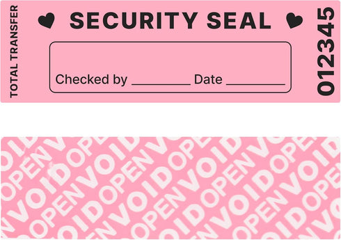 100 Pcs 1 x 3.26 Inch Tamper Evident Warranty Void Security Stickers,