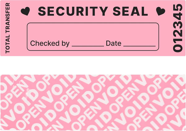 100 Pcs 1 x 3.26 Inch Tamper Evident Warranty Void Security Stickers,