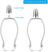 1" 4Pcs 1/4-27 PATIKIL Tall Iron Lamp Finials Cap Knob, Lamp Screw Round Head Holder Tapped for Table and Floor Lamp
