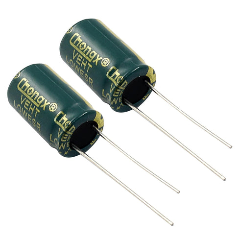 Hordion 10PCS 400V 10UF 0.39x0.63in Electrolytic Capacitor, High Frequency Aluminum Electrolytic Capacitors for TV LCD