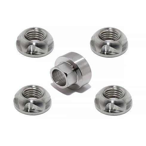 VOSANTU 1/4-20 304 Stainless Steel Anti-Theft Locking Nuts 20TPI Security Hardware Kit for