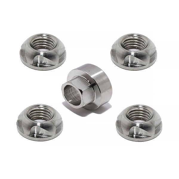 VOSANTU 1/4-20 304 Stainless Steel Anti-Theft Locking Nuts 20TPI Security Hardware Kit for