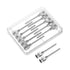 12pcs 13Gauge Stainless Steel Dispensing Needles, 1" All Metal Blunt Tips Luer Lock for Glue, Ink, Lab Use