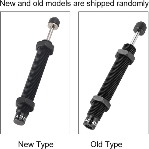 Hilitand Oil Pressure Shock Absorber, Black M14 x 20mm Stroke for Pneumatic Air Cylinder AC1420-2