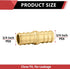 EFIELD Pex 3/4 Inch Brass Couplings Crimp Fittings (Pack of 20) for Pex Piping, ASTM F1807