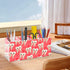 Ainavmxzs 4 Funny Cute Healthy Teeth Acrylic Clear Brush Holder With Compartments Organizer For Vanity Vanity Brush