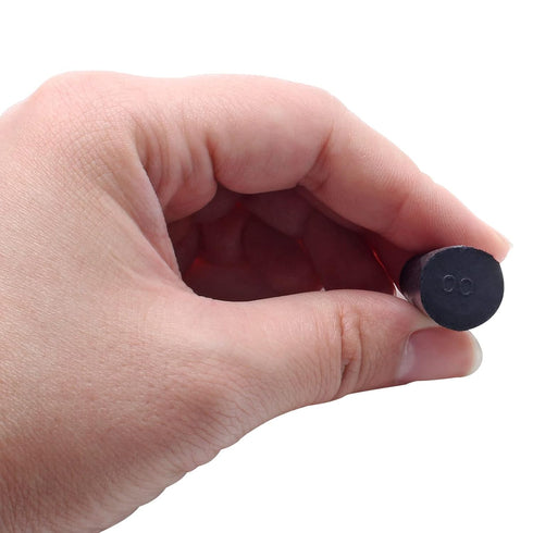 20 Pack Solid Rubber Stoppers - Size #00-15mm x 10mm Tapered Laboratory Test Tube Stopper Plug