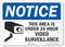 SmartSign U1-1002-RA_10x7 Notice - This Area Is Under 24 Hour Video Surveillance Sign, 7" x 10", 3M Reflective Aluminum