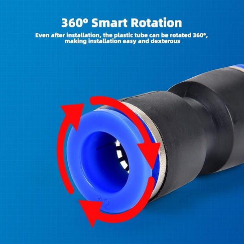 60Pcs Quick Connect Air Hose Fittings Kit for 5/32 1/4 5/16 3/8 1/2 inch Quick Release Pneumatic Push