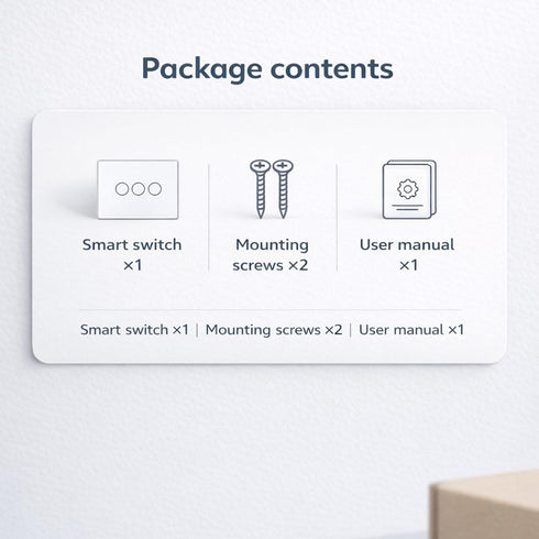 LOUYSGEN Switch,4.65 2.83 1.34 Inches,2.4GHz 3 Smart X X Wi-Fi Light Switch,Neutral Wire Required, APP Control