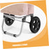 4pcs HEALLILY Replacement Plastic Wheels for Folding Shopping Carts Sturdy Rolling Cart Wheel Laundry and Trash Cans