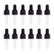 PH PandaHall Set of 12 Glass Eye Droppers - for Essential Oil 10ml (1/3 Ounce), Pressure Rotating Cover Oil Droppers,