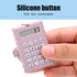 Mini Keychain Design Calculator, Portable Cute Cookies Pocket Calculator in Candy Color (Gray)