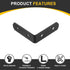 12Pcs 2.56"x2.56"x0.79" (65x65x20mm, uxcell L-Shaped Brackets Corner Brace, Corner Bracket Shelf Bracket Right Angle