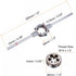 uxcell Die Stock Handle Wrench Set, M14 x 1.5 Threading Round Die and 38mm (Fit M12-M16 Dies) Holder Adjustable Wrench Hand Tool by uxcell