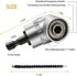 Flexible Drill Bit Extension, 105 Right Angle Drill, 3pcs Universal Socket Adapter Set, Screwdriver Bit Kit
