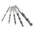 JIUWU Hex Handle Three Point Wood Drill Bit Set, High-Carbon Steel Brad-Point Tip Drilling Woodworking Hole Saw Set Cutter Opener Wood Plastic Plywood 2 Sets (4mm 5mm 6mm 8mm 10mm)