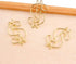 Rurili 50 Pcs Golden Dollar Sign Divided Paper Clip, Metal Bookmark for Home Office School File Organizing
