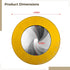 Generic 5 Circle Maker with Rotatable Aperture Mechanism, Adjustable Stainless Steel Compass Ruler, in Precision