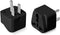 Bates Universal Travel Adapter, 2 Pack, Black, UK to US Plug Adapter, European to American Plug Adapter