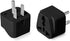 Bates Universal Travel Adapter, 2 Pack, Black, UK to US Plug Adapter, European to American Plug Adapter