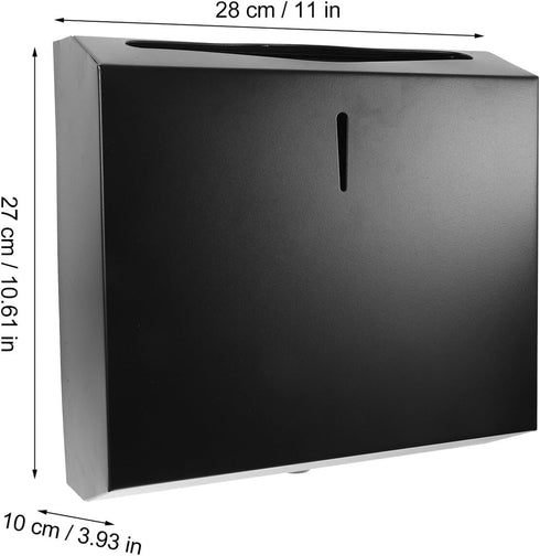 GALPADA Stainless Steel Bathroom Tissue Holder Anti-Splash Paper Towel Dispenser for Home and Hotel Stainless Steel