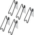MY MIRONEY 5Pcs Adhesive Easel Back Black Metal Picture Frame Stand for Photo Paintings Display, 5.12" Height