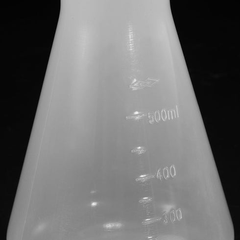 PATIKIL 1000ml Plastic Erlenmeyer Flask with Screw Caps, 2 Pack Narrow Mouth Conical Flask for Laboratory