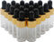 Kesell 20Pcs 3ml Mini Dropper Bottle, Clear Glass Multi-function Essential Oil Dropper Bottles with Aluminum Cap