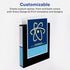 Avery Two-Tone Durable View 3 Ring Binder, 1.5 Inch Slant Rings, Blue/Teal