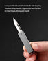 TKK1 Mini Titanium Pocket Knife, EDC Utility Knife with Key Ring, Lockable Folding Knife with D2 Steel Blade
