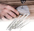 Utoolmart 2 Pcs Diamond Twist Drill Bits, 0.8mm Jobber Drill Bits High Speed Steel HSS