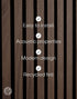 1pc WVH Luxury American Walnut Acoustic Slat Wood Wall Panel Sample, Premium Finish, Interior Decor for Walls