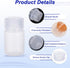 PATIKIL 24 Pcs 30ml Reagent Bottles, PP Wide Mouth Round with Screw Cap for Lab Liquid Storage, Transparent