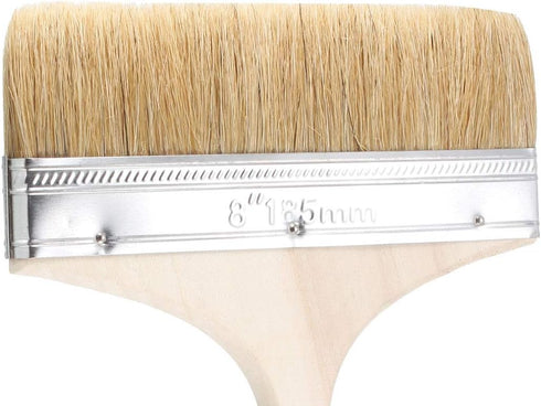 uxcell 8 Inch Chip Paint Brush with Synthetic Bristle and Wood Handle for Wall Treatment