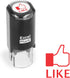 ExcelMark Self-Inking Round Teacher Stamp, Red Ink