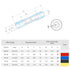 DINGYUAN Heat Shrink Butt Wire Connectors, 100PCS 22-16 AWG Red Waterproof & Insulated Electrical Wire Connectors