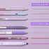 WRITECH Gel Pens Journaling Highlighters: Journal Set Aesthetic Assorted Pastel Color Ink 0.5mm Fine Point Retractable 0.7mm Black Pen Smooth Writing Drawing No Bleed 7ct (Purple) by WRITECH