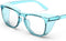 TOREGE Clear Safety Glasses for Men & Women, Anti-Fog Eye Protection Goggles, Z87 Light Blue