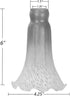 LS20 1.26" 1.5") Bieye Lily Flower Blown Glass Lampshade (Orange Pink, Opening I.D. x O.D.