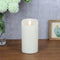 Flameless Candles, 3D Moving Flame Battery Operated Candles with Timer, Ivory Real Wax Electric LED Pillar 3" x 6"
