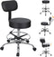 sexaoalx Drafting Chair with Back Height Adjustable Office Desk Stool with Foot Rest