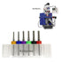 End Mill Sets Tungsten Steel CNC Router Burrs - 12 Bits for PCB Circuit Board, Plastic, Wood, Copper