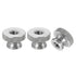 uxcell Knurled Thumb Nuts, 3Pcs M4 x D12mm x H8mm Stainless Steel Round Knobs for 3D Printer Parts, Machine Tools