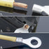 100Pcs Non-Insulated Ring Terminal, AWG16-14 Electrical Wire Crimp Connectors, 1/4" Stud O-Type