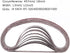 1/2 inch x 18 inch Sanding Belts - 20 Pack Fine Grits for Woodworking, Metal Polishing