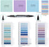 Sticky Tabs 1050PCS Morandi Book Tabs with Marker, Transparent Sticky Notes for Book Annotation Aesthetic Supplies